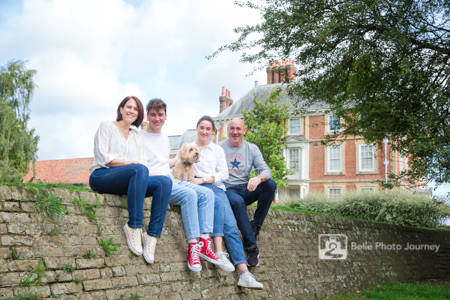 Family portrait with dog, Forty Hall, Enfield