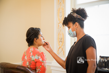 Bridal preparation at Trafalgar Tavern - Beautifully Hitched